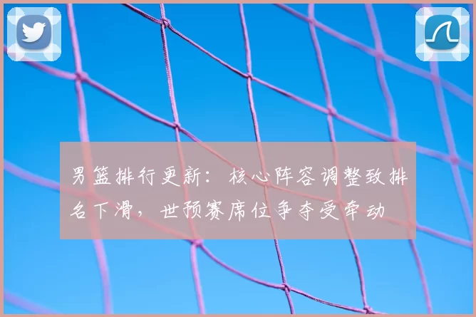 男篮排行更新:核心阵容调整致排名下滑,世预赛席位争夺受牵动